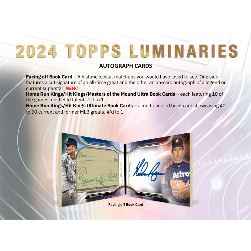 2024 Topps Luminaries Baseball Hobby 6Box 1Case