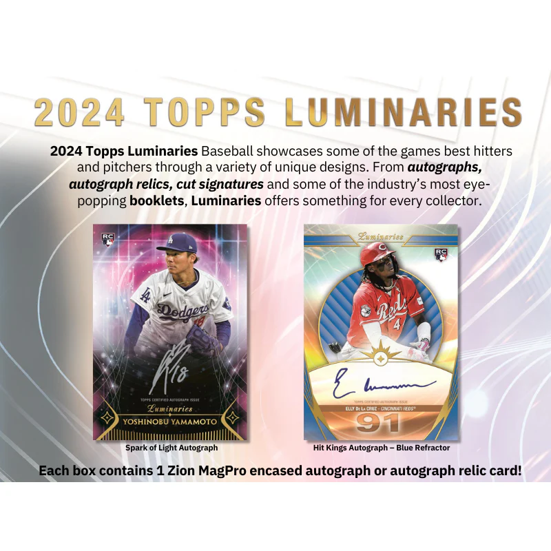 2024 Topps Luminaries Baseball Hobby 6Box 1Case